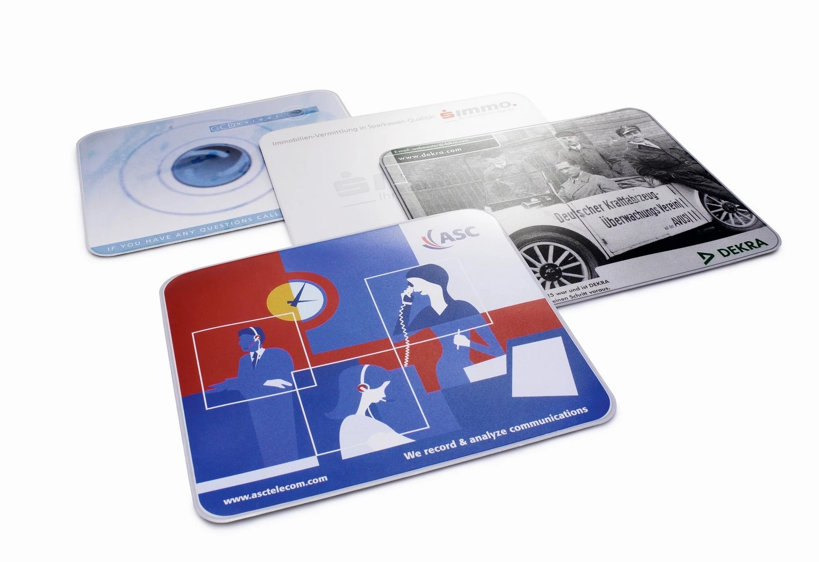 Mousepads Auswahl mit Druck / Mousepads selection with print